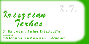 krisztian terhes business card